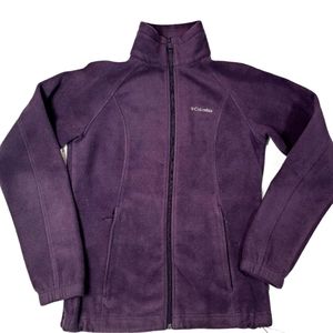 COLUMBIA DEEP PURPLE ZIP UP FLEECE